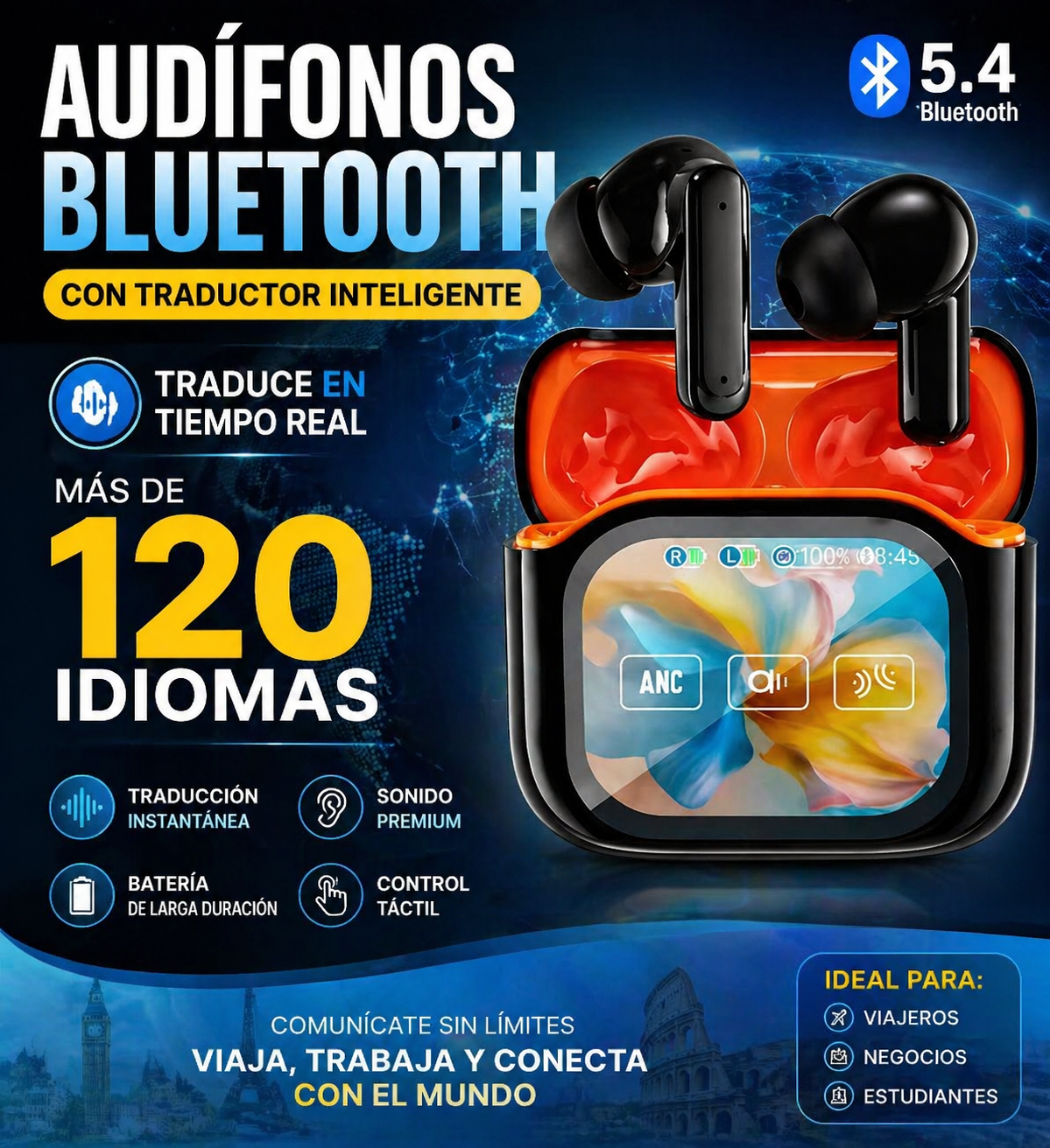 AUDIFONOS TRADUCTOR DE IDIOMAS